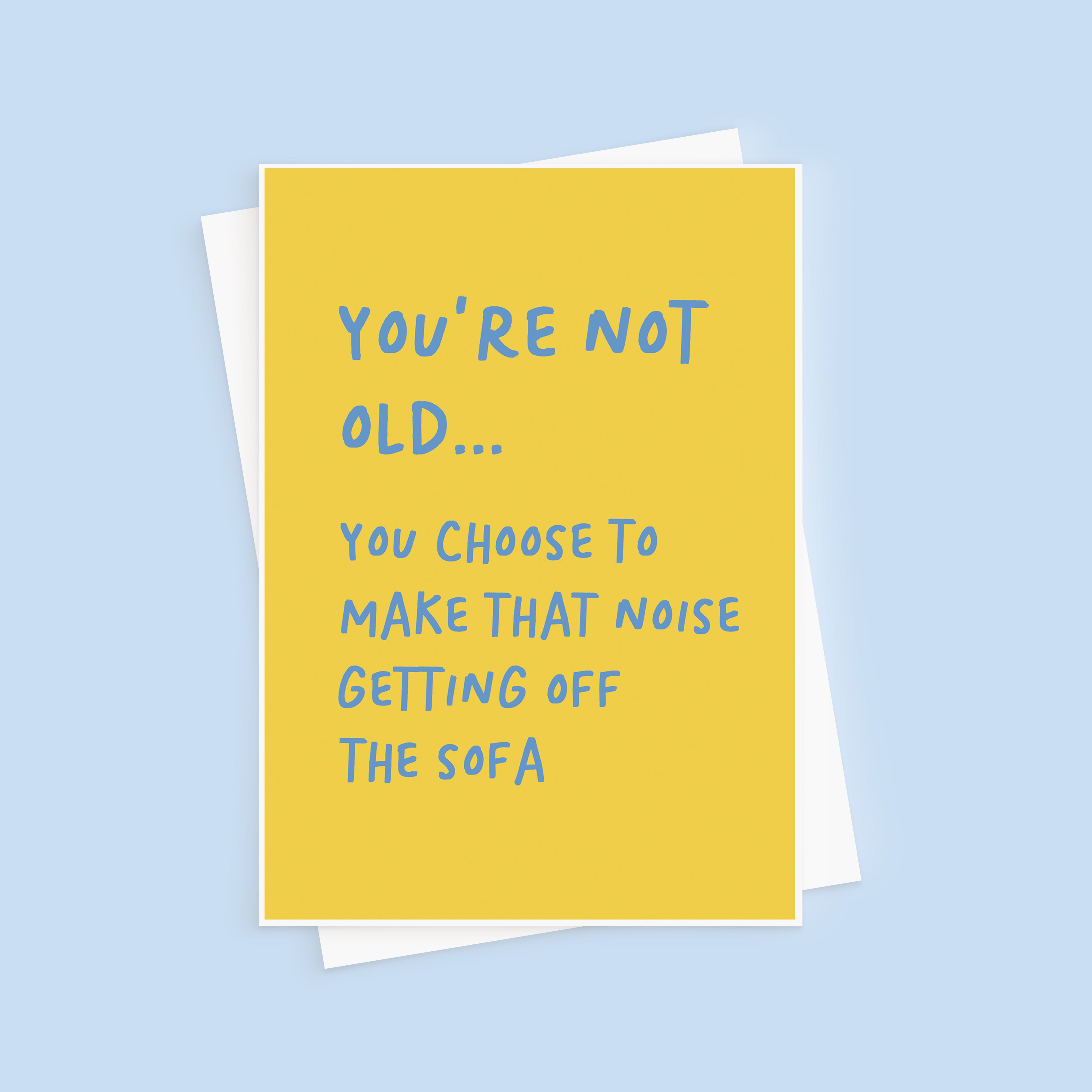 Funny Noises Birthday Card For Middle Age