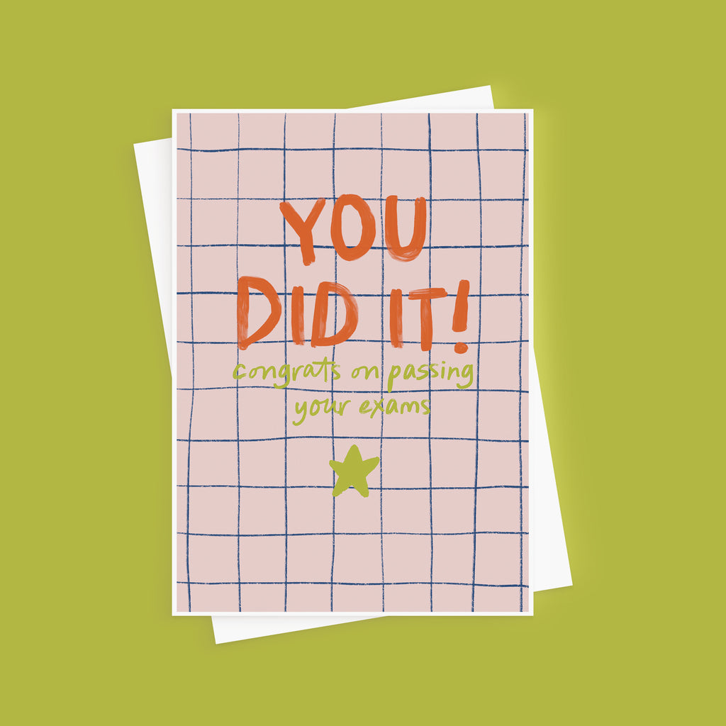 You Did It Exam Congratulations Card