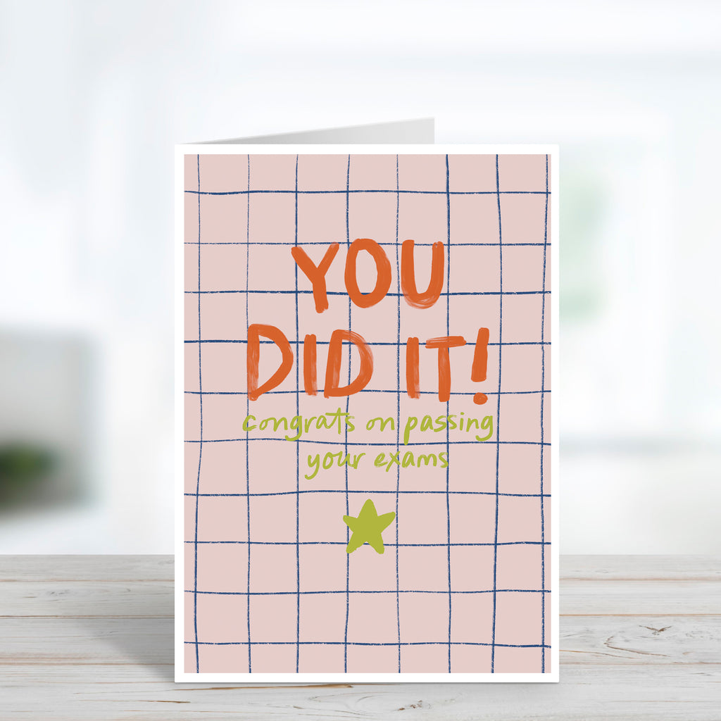 You Did It Exam Congratulations Card