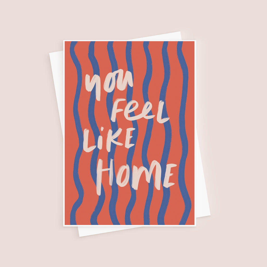 You Feel Like Home Modern Valentine's Day Card