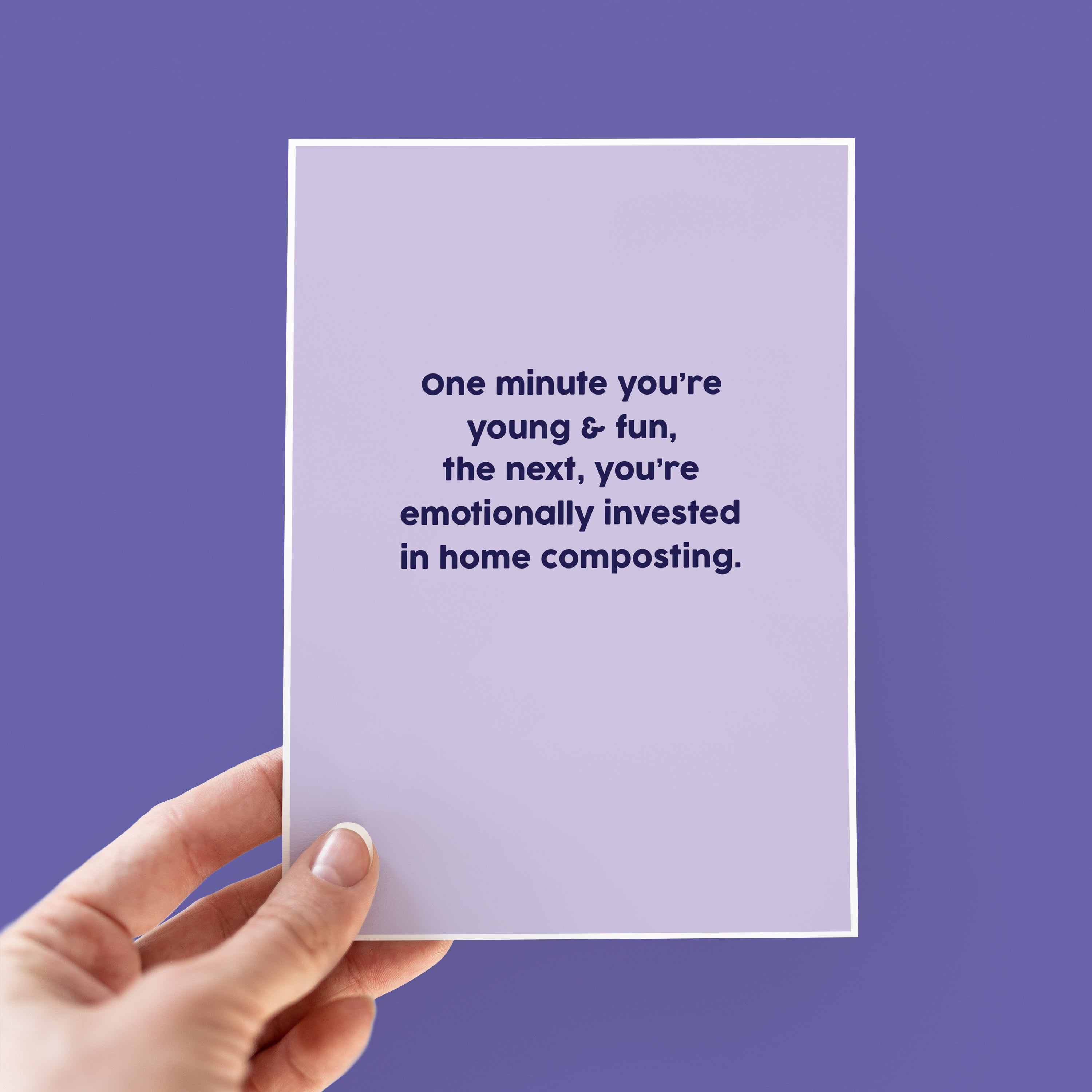 Young & Fun Funny Composting Birthday Card