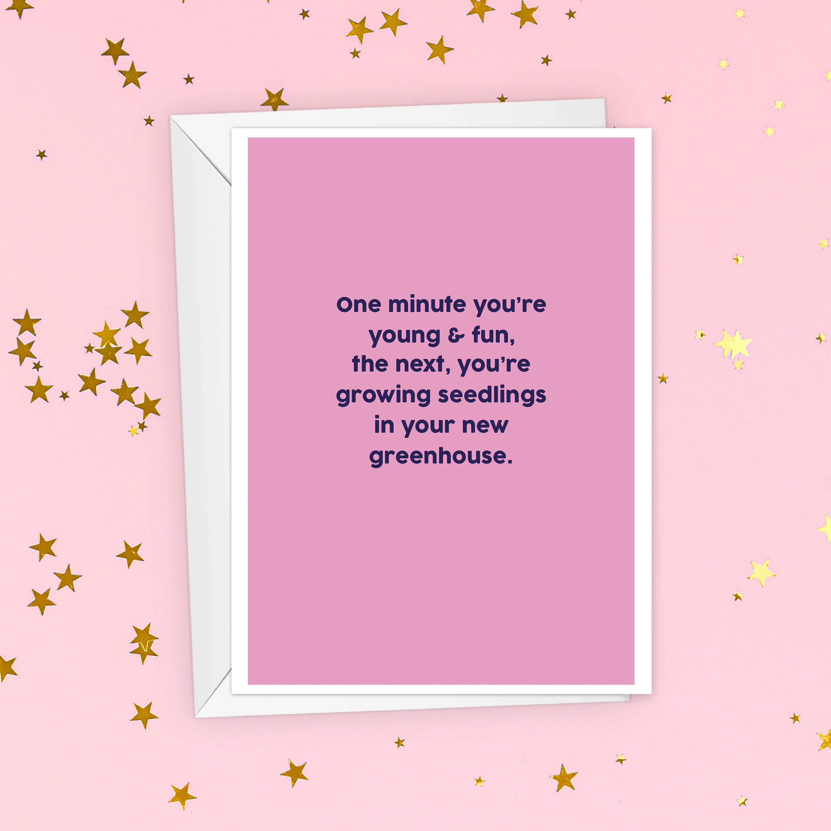 Young & Fun Greenhouse Birthday Card