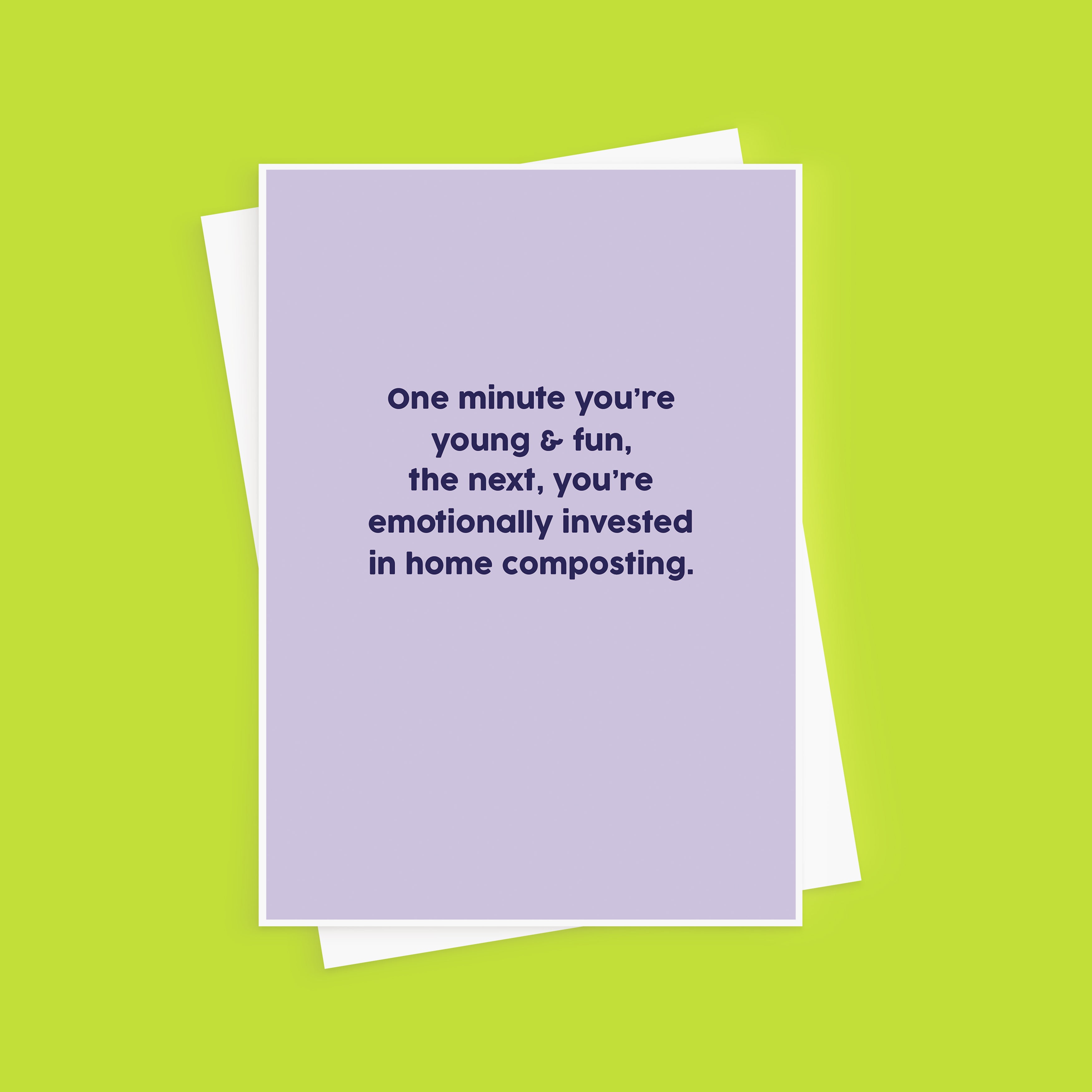 Young & Fun Funny Composting Birthday Card
