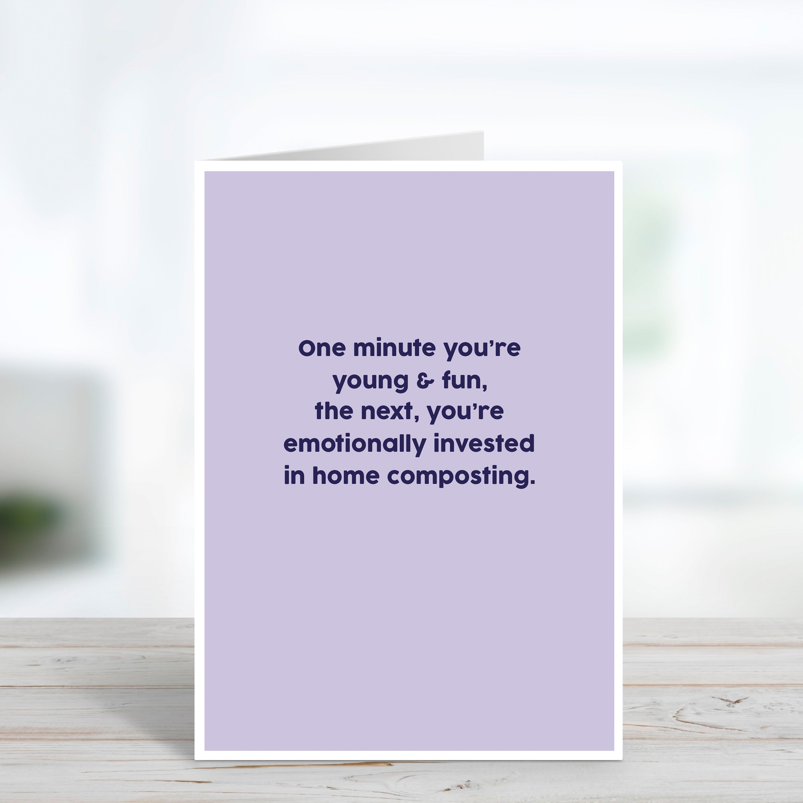 Young & Fun Funny Composting Birthday Card