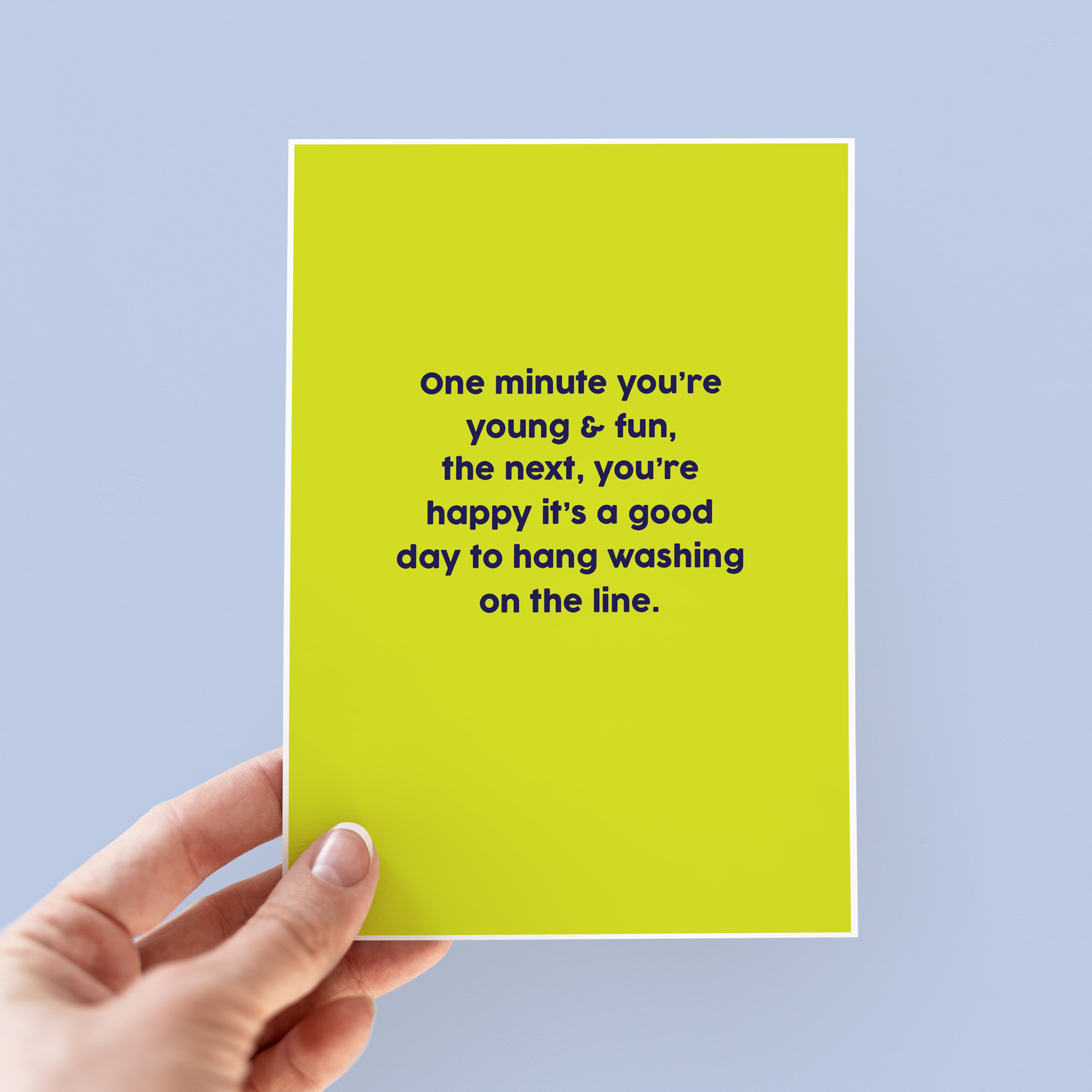 Young & Fun Washing Line Funny Birthday Card