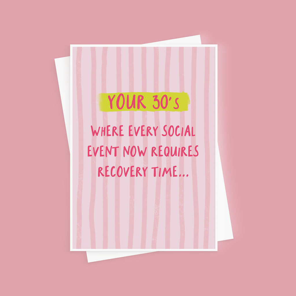 Funny Thirties Birthday Card For Her