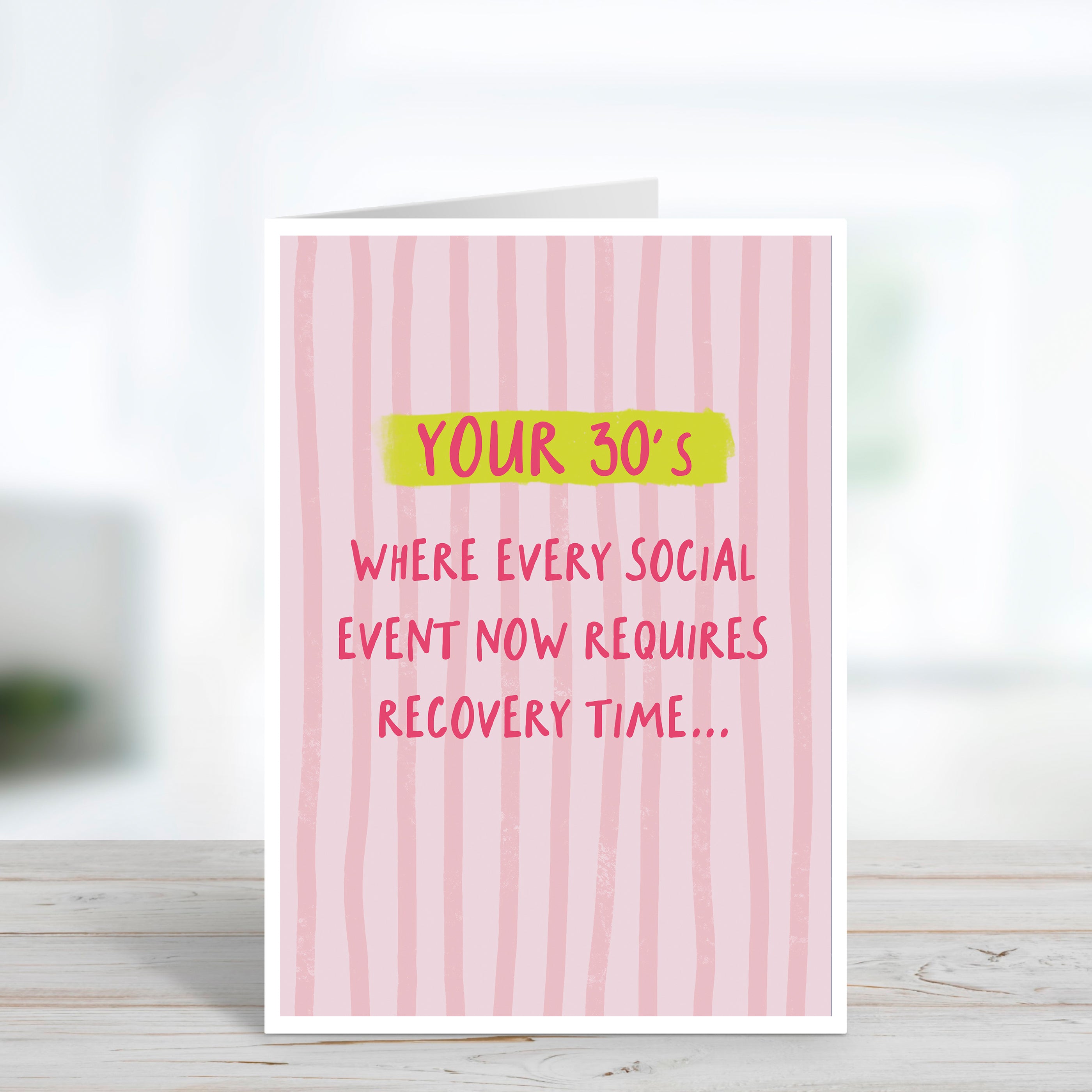 Funny Thirties Birthday Card For Her
