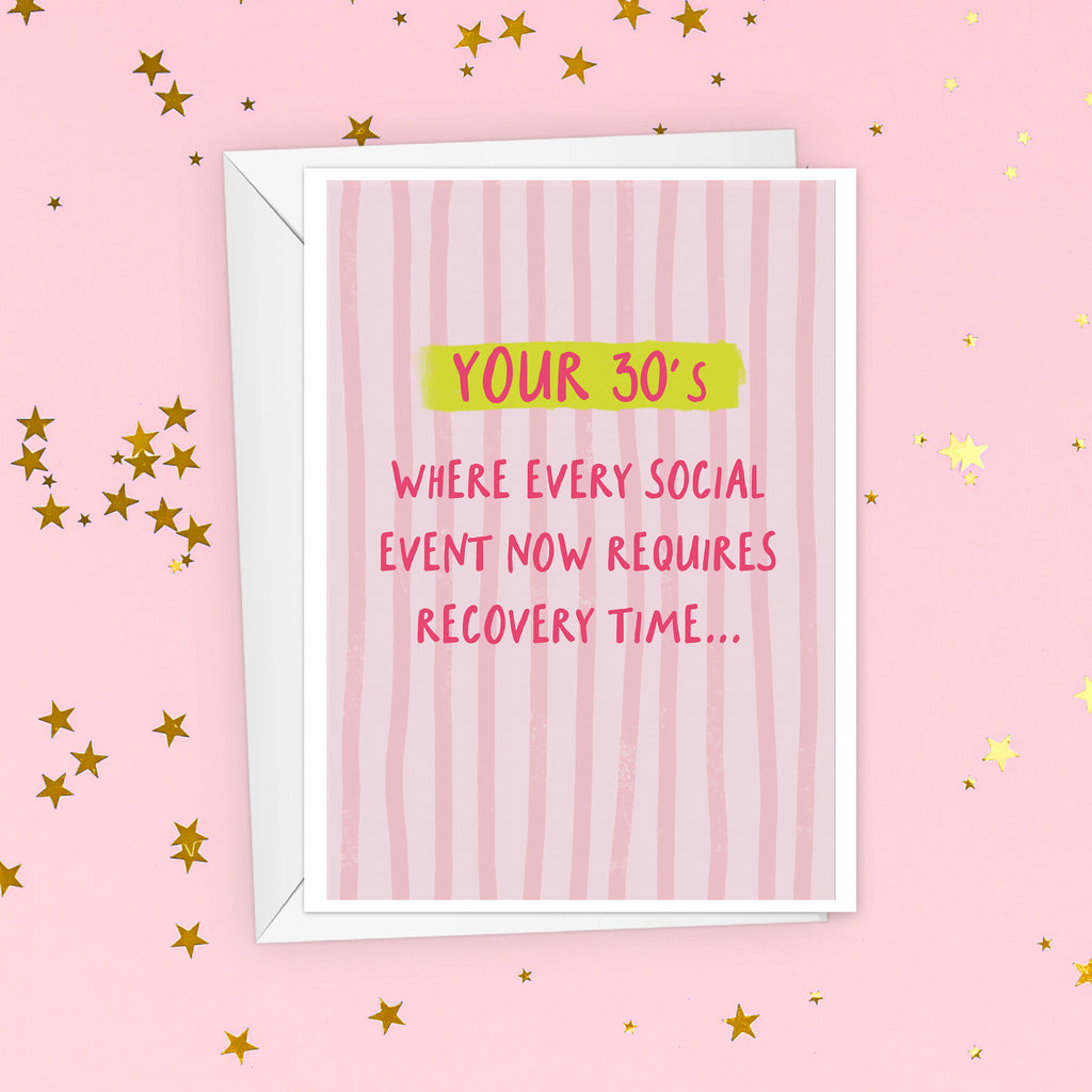 Funny Thirties Birthday Card For Her