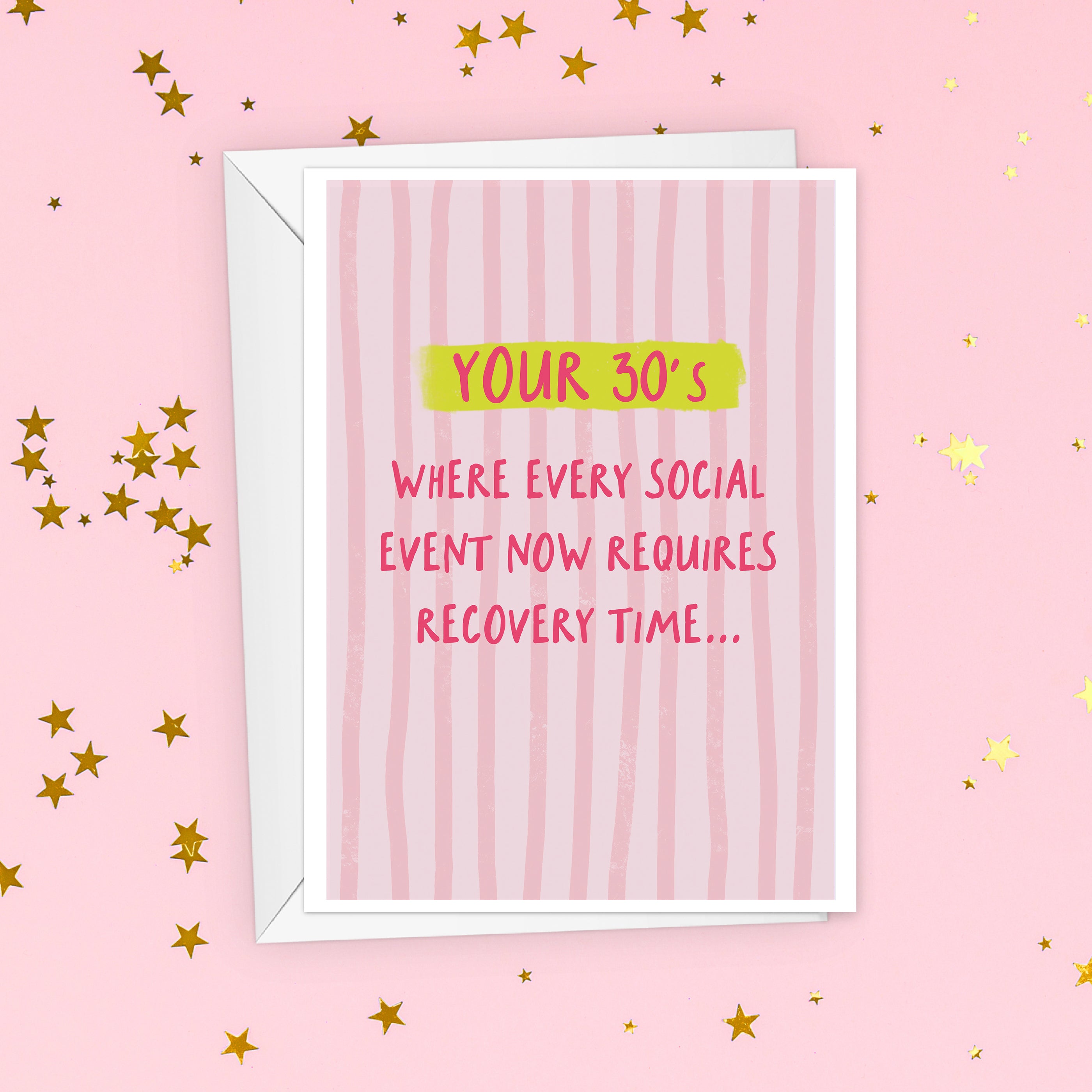 Funny Thirties Birthday Card For Her