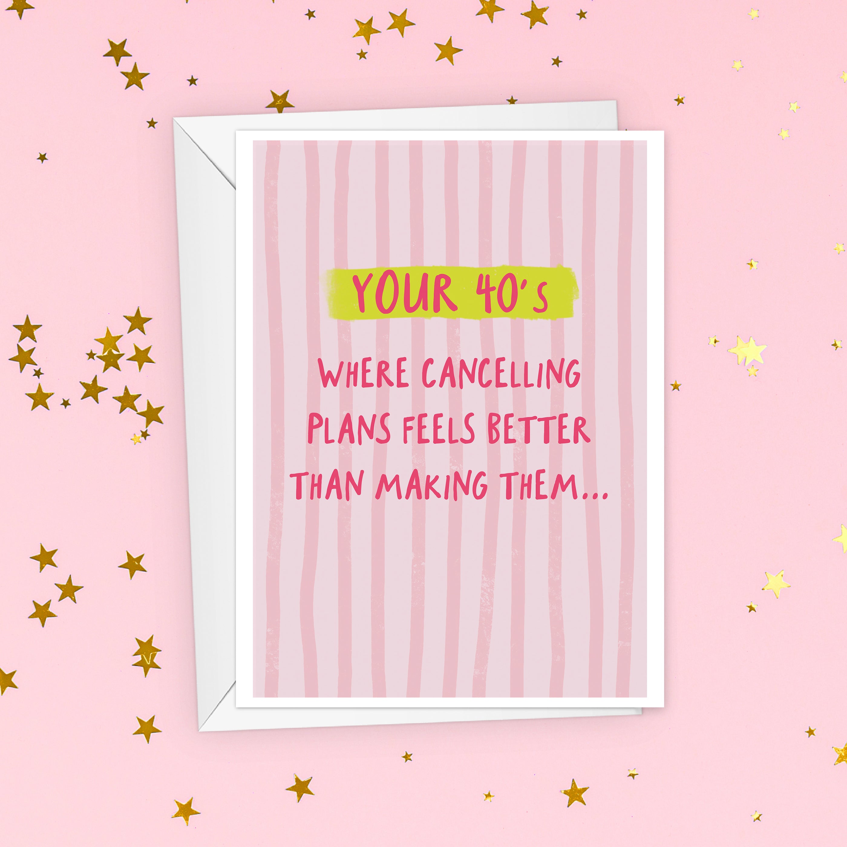Funny Forties Birthday Card For Her (Copy)
