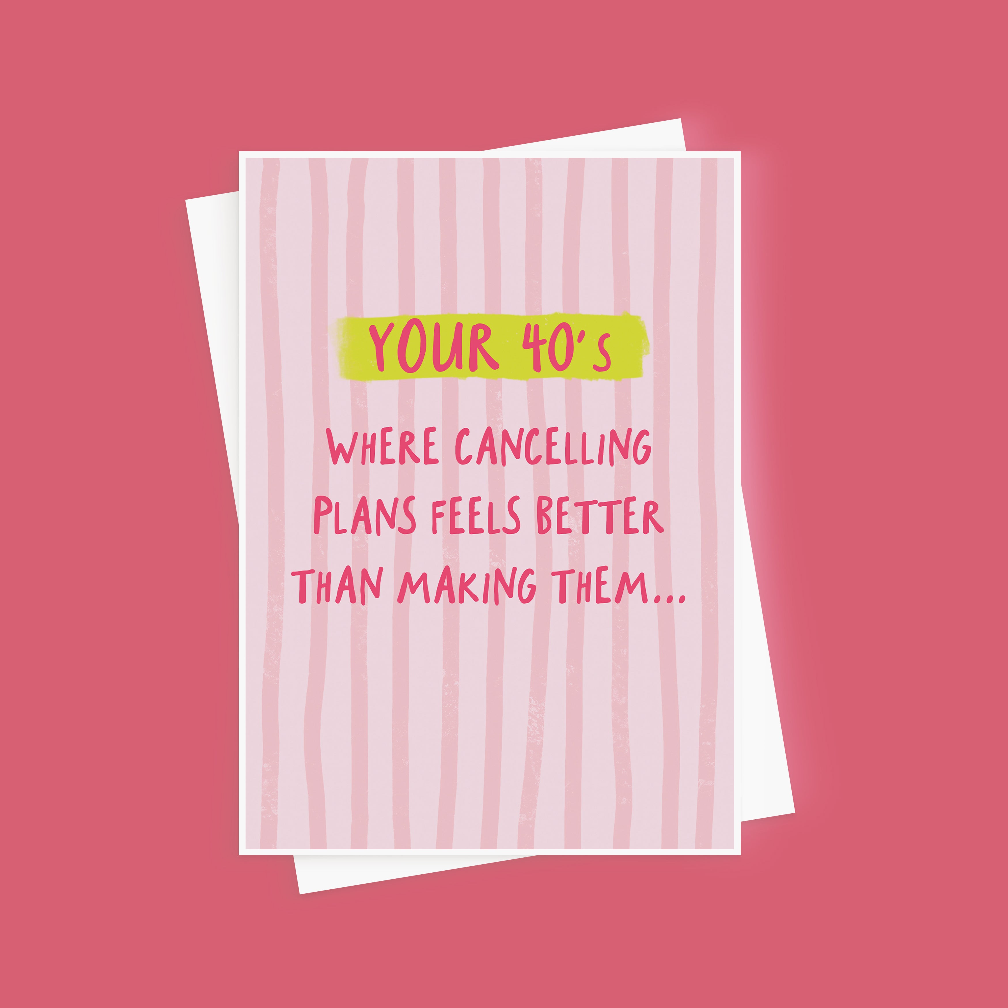 Funny Forties Birthday Card For Her (Copy)